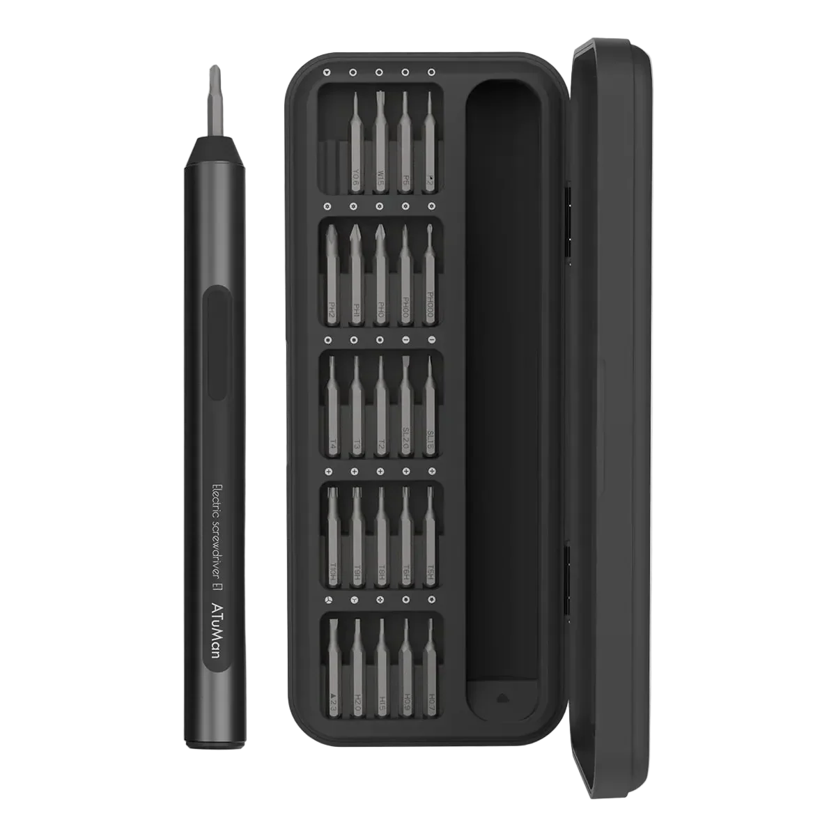ATuMan E1 Cordless Electric Screwdriver Kit – Rechargeable Precision Tool Set for Home Repair & DIY