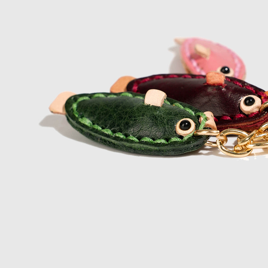 Colorful Fish Leather Charm
