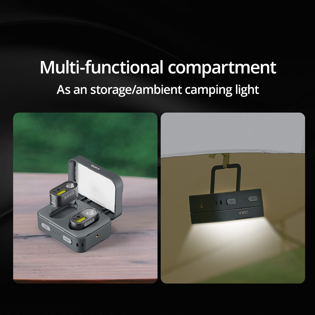 ATUMAN MH1 Multifuction  Dual control Head Flashlight Outdoor LED Sensor Hat Clip Lamp