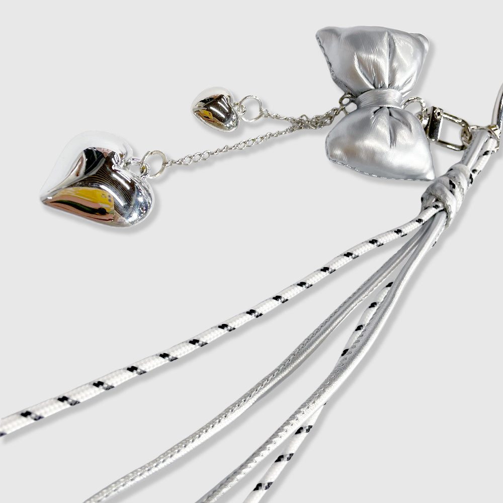 Pearl Necklace Brown Bear Stacks Charm