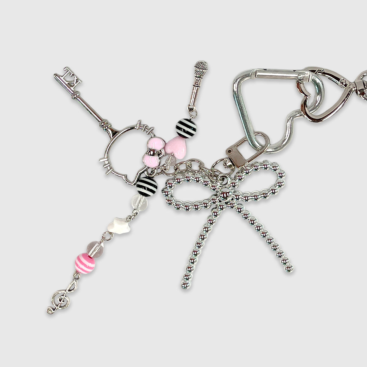 Pearl Necklace Brown Bear Stacks Charm