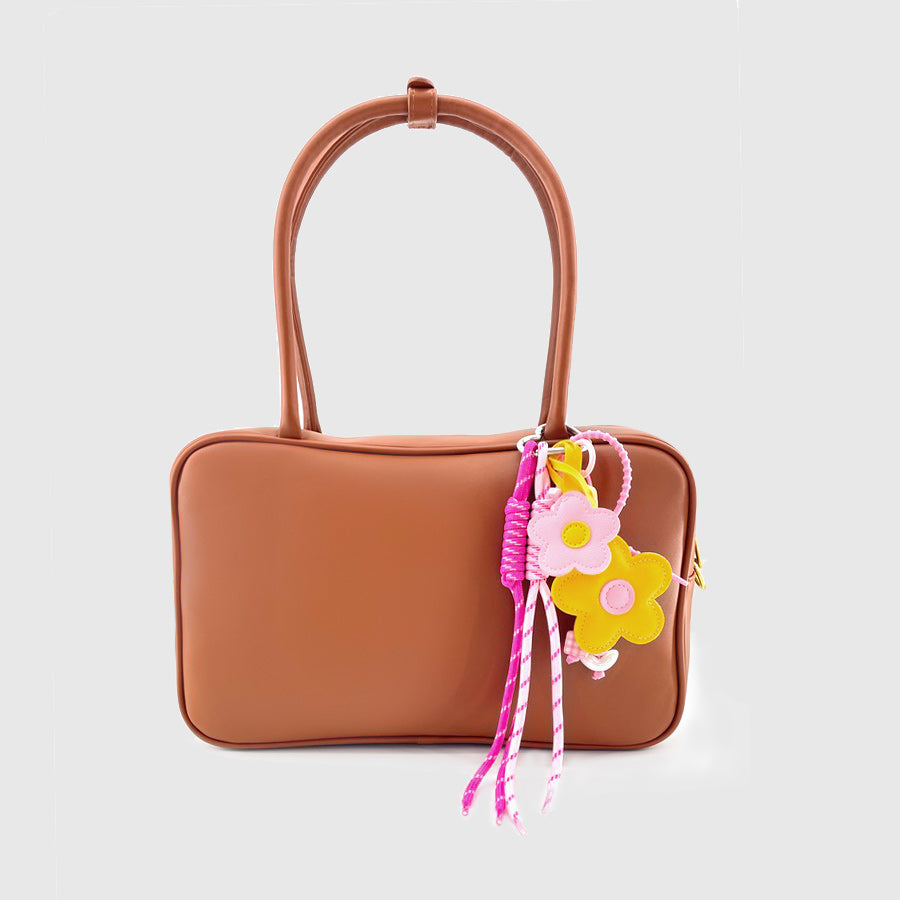 Pink Yellow Flowers Stacks Charm