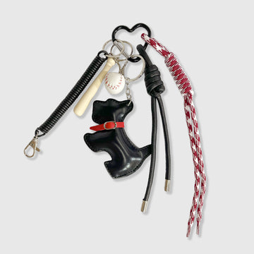 Black Puppy Sports Stacks Charm