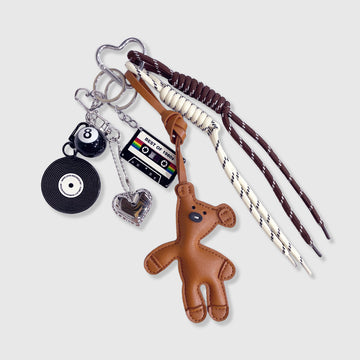 Mischievous Bear Music Record Stacks Charm