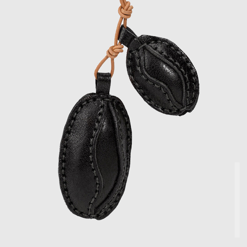 Coffee Beans Cacao Beans Leather Charm