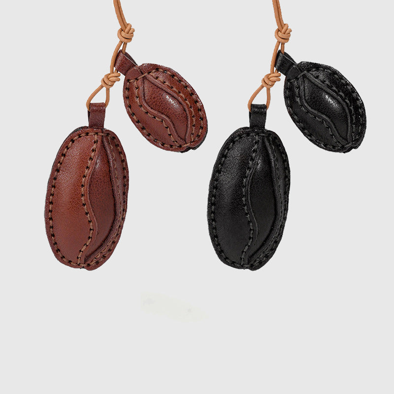 Coffee Beans Cacao Beans Leather Charm