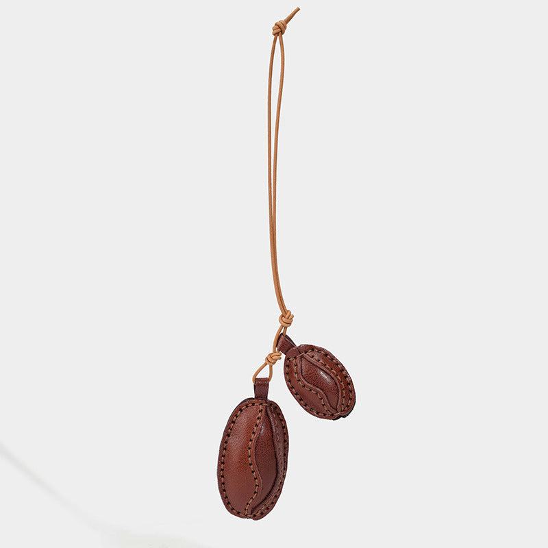 Coffee Beans Cacao Beans Leather Charm