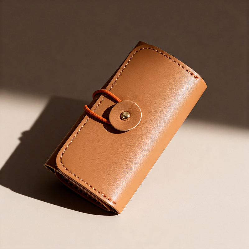 Foldable Leather Jewelry Organizer Case
