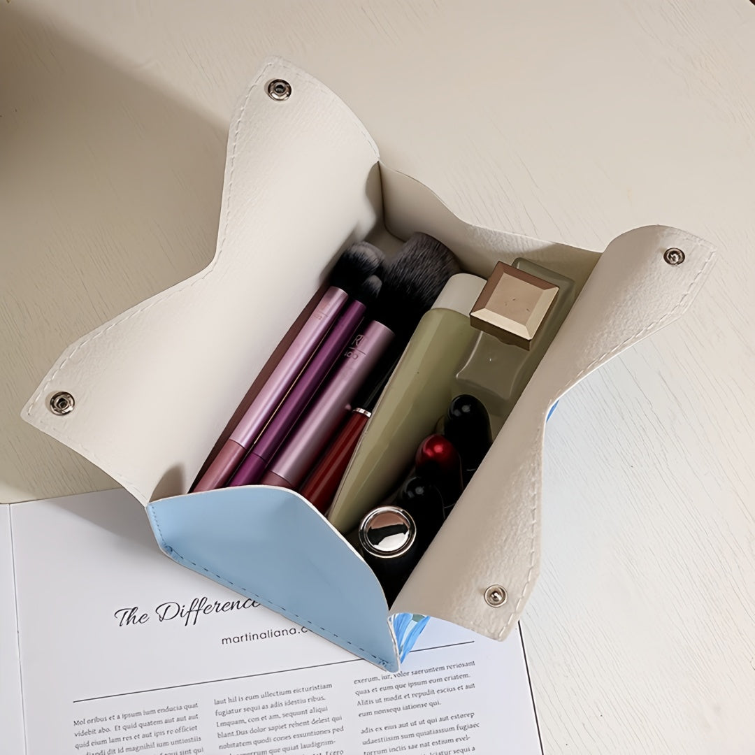 Printed Leather Tissue Box Cover