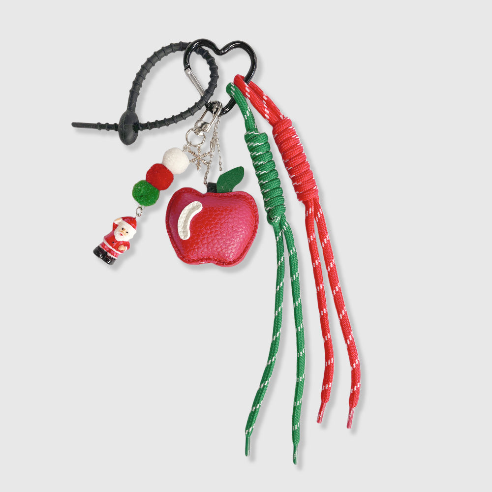 Red Apple Christmas Stacks Charm