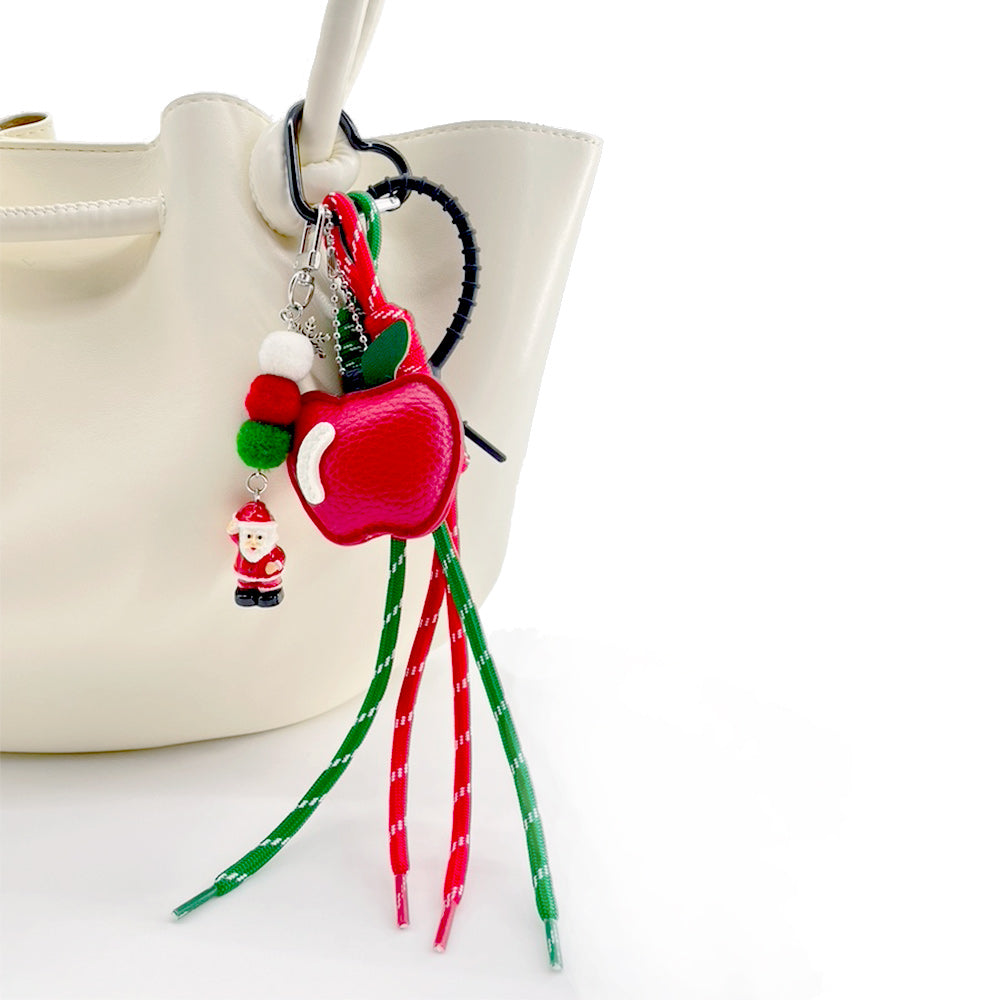 Red Apple Christmas Stacks Charm