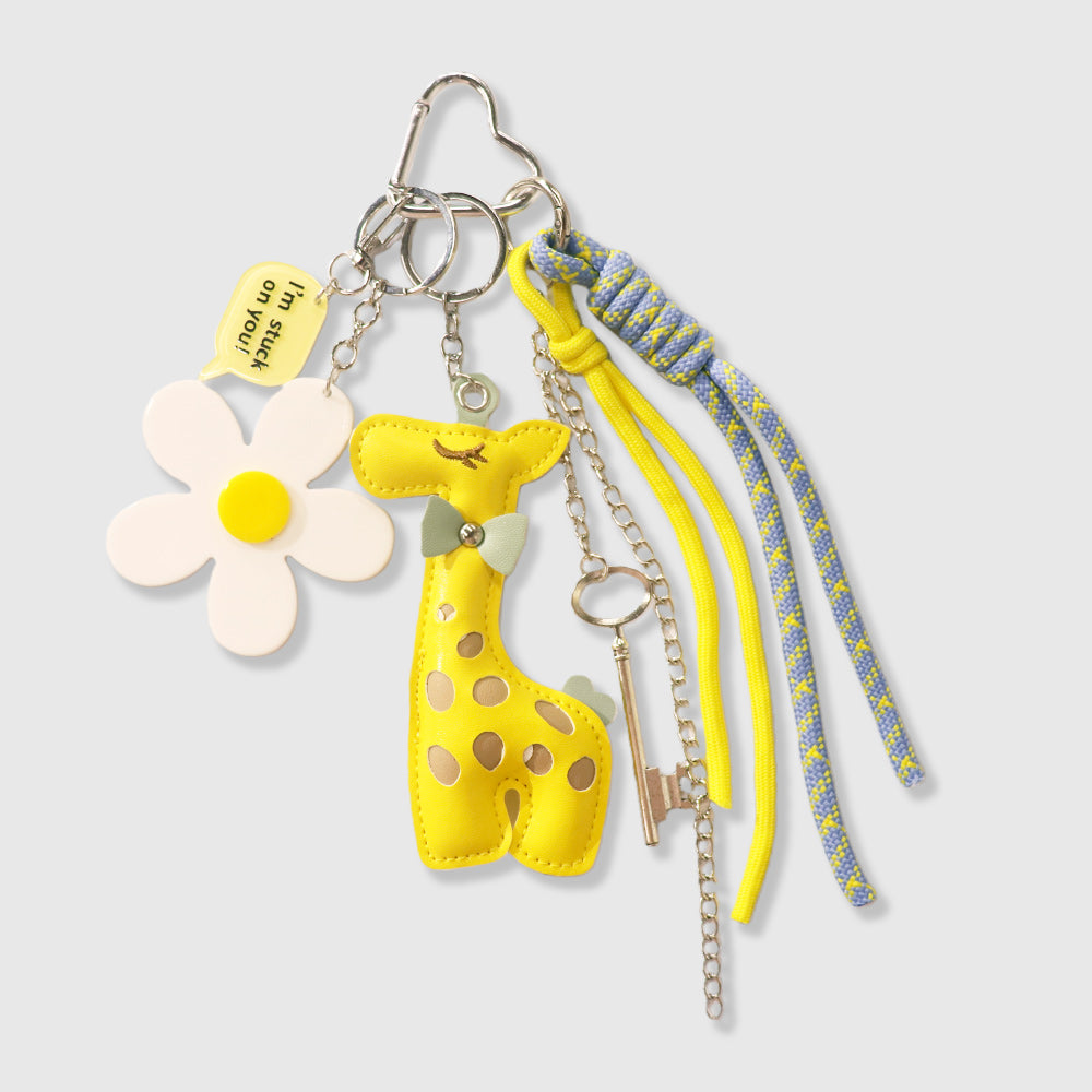 Forest Series Giraffe Daisy Stacks Charm