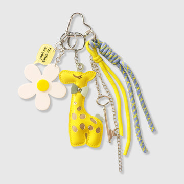 Forest Series Giraffe Daisy Stacks Charm