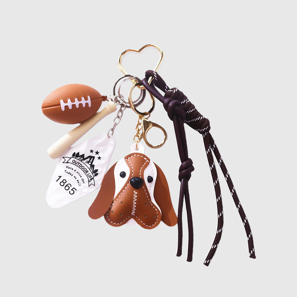 Beagle Doggy Out Door Life Stacks Charm
