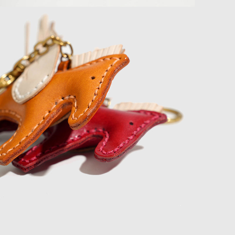 Winged Horse Leather Charm