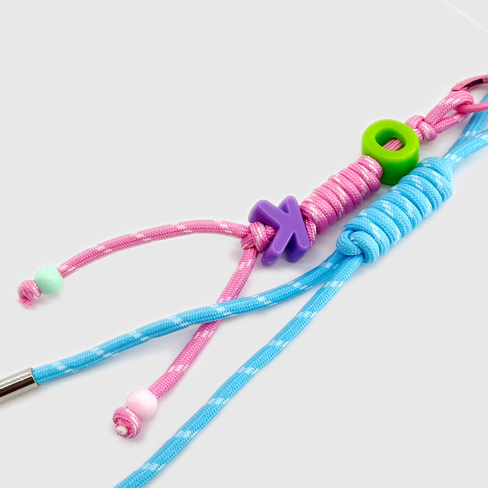 Pink Bunny Wear Glasses Stacks Charm