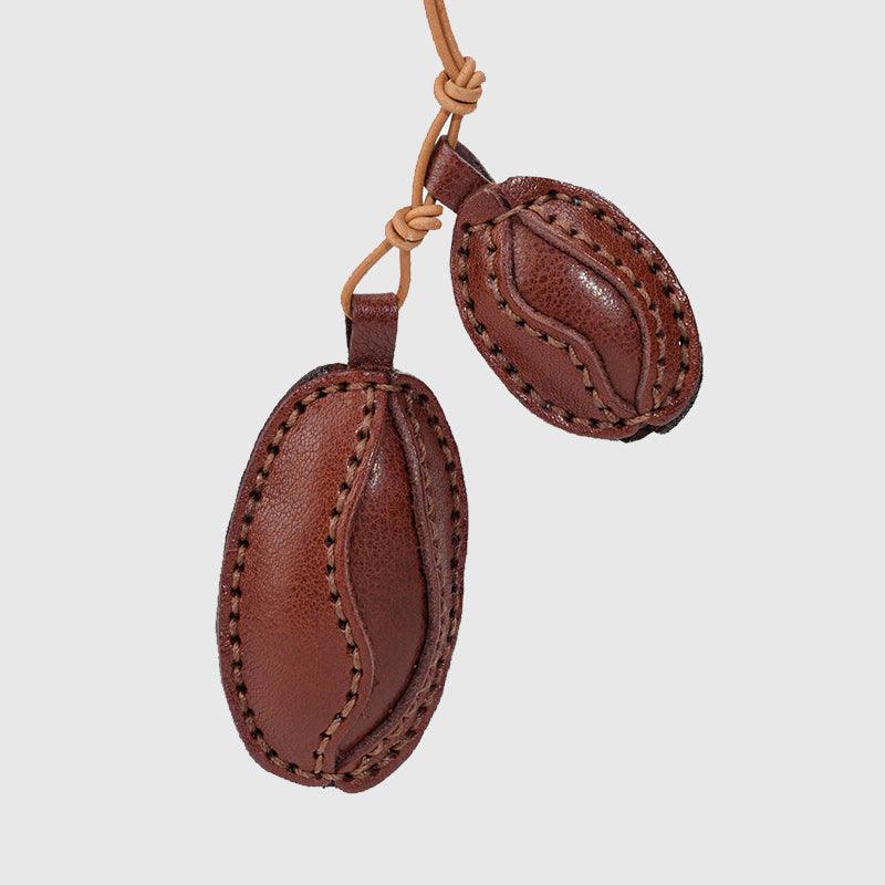 Coffee Beans Cacao Beans Leather Charm