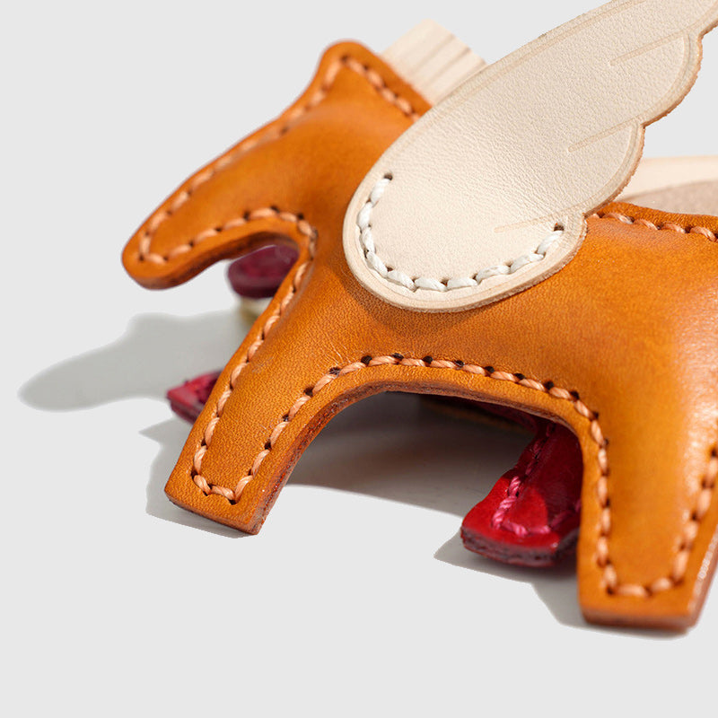 Winged Horse Leather Charm
