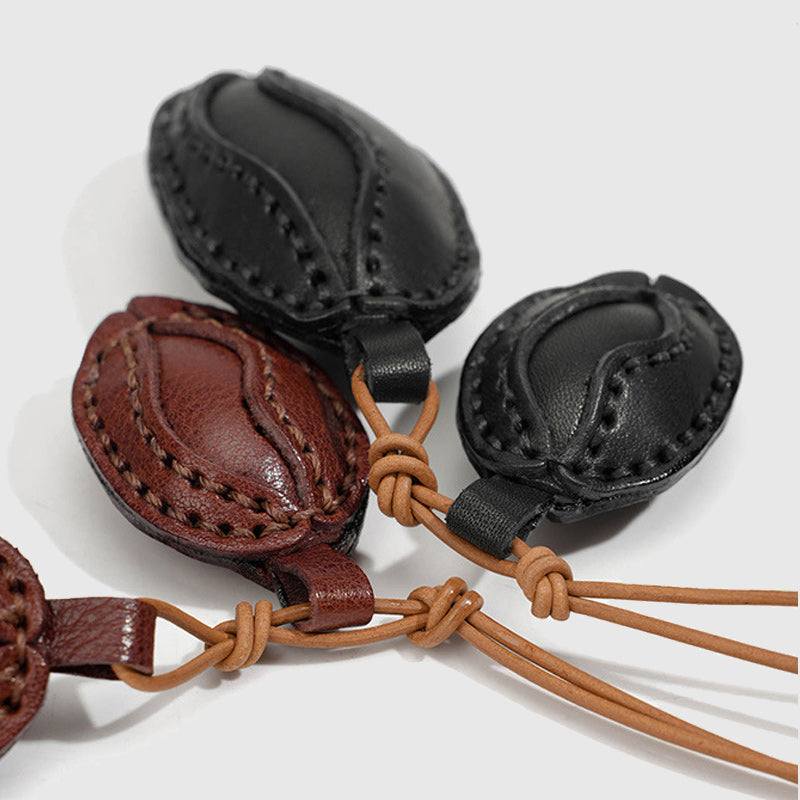 Coffee Beans Cacao Beans Leather Charm