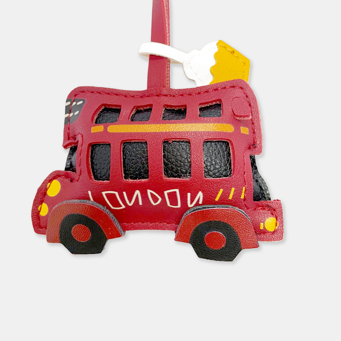 Red Bus Traffic Lights Stacks Charm