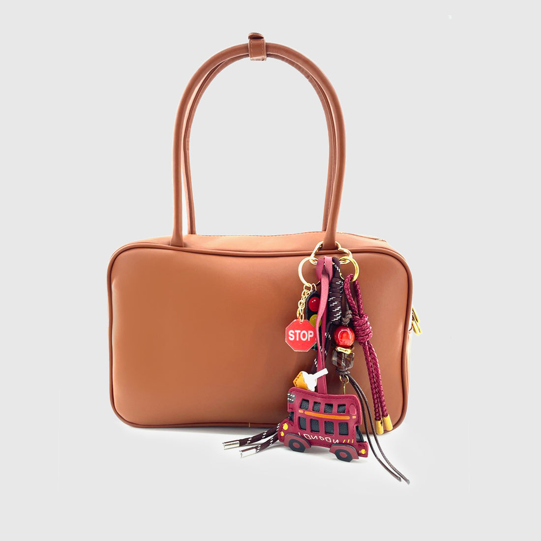 Red Bus Traffic Lights Stacks Charm