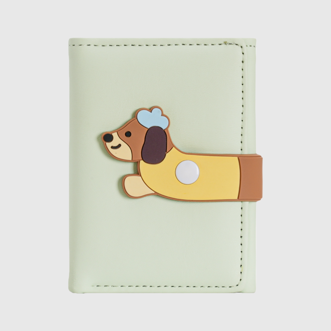 Dachshund Tri-Fold Leather Wallet