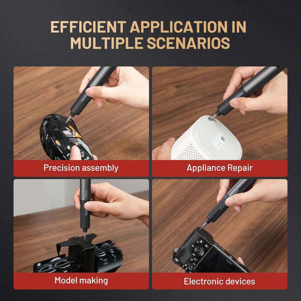 ATuMan E3 Electric Precision Screwdriver Kit – Cordless Rechargeable Tool Set for DIY, Electronics & Home Repair
