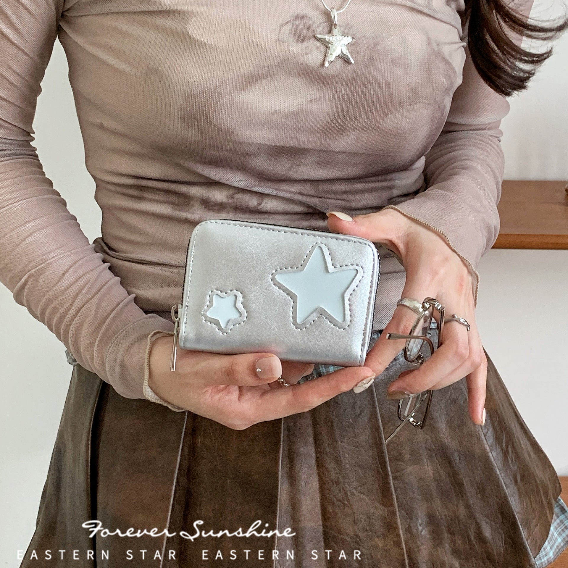 Cute Star Accordion Card Holder